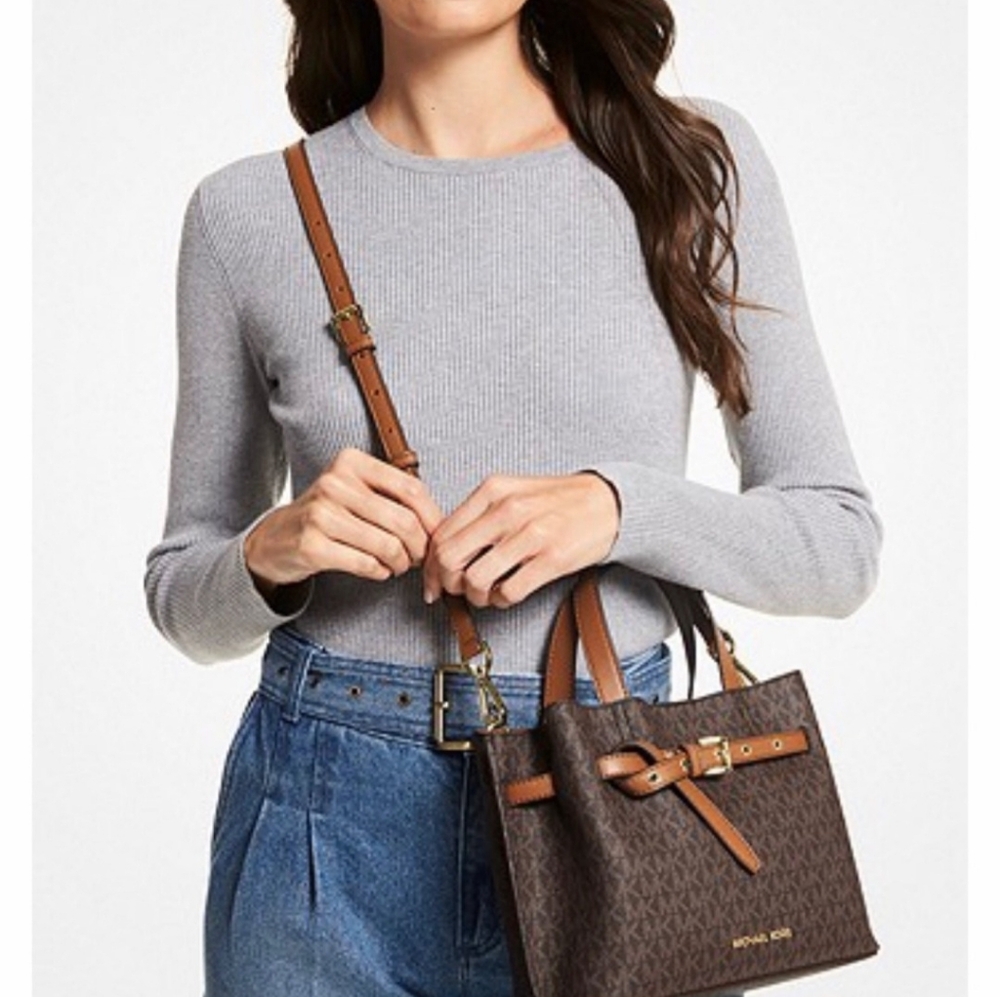 Michael Kors Dark Brown Monogram Tote